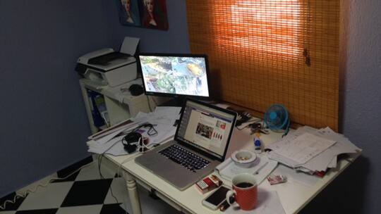 Schreibtisch von J. Bartels