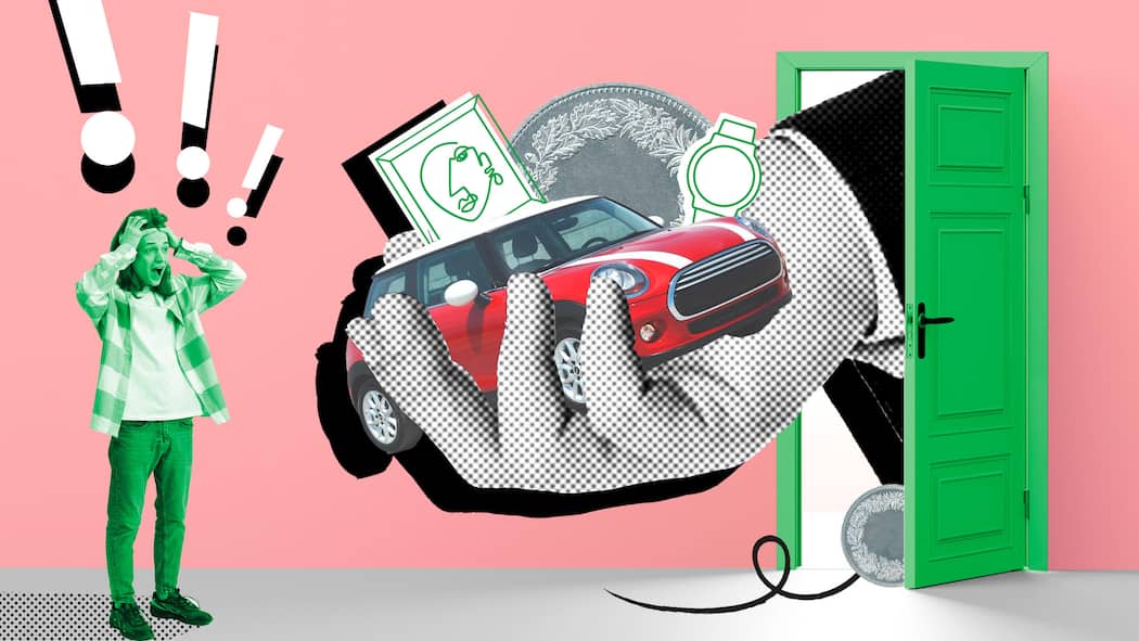 Pfändung droht? So können Sie sich wehren Eine grosse Hand, die durch eine Wohnungstür greift, schnappt sich ein Auto, eine teure Armbanduhr sowie ein Kunstgemälde. Wer Schulden hat und sie nicht zahlen kann, muss mit einer Pfändung rechnen. Der Beobachter zeigt, was dabei genau passiert und welche Regeln in der Schweiz gelten