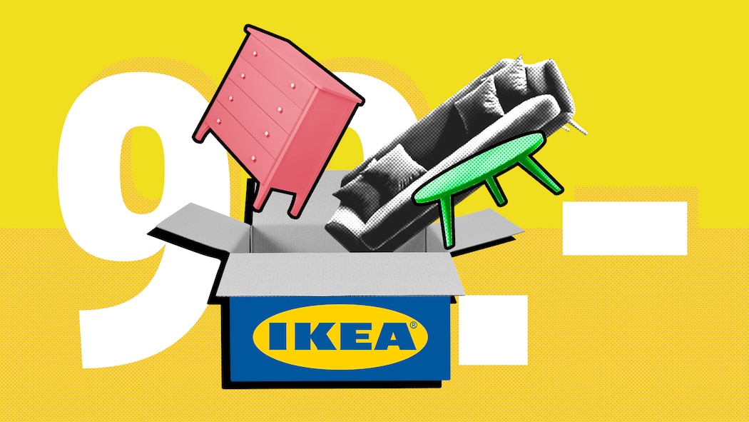 Ikea: Preis tief, Liefergebühr hoch Collage mit Ikea-Logo und Möbeln und Preis – Heimlieferungen von Möbeln gehen bei Ikea schnell ins Geld. Und die Höhe der Gebühren ist nicht immer nachvollziehbar. Warum das bei anderen Händlern günstiger ist