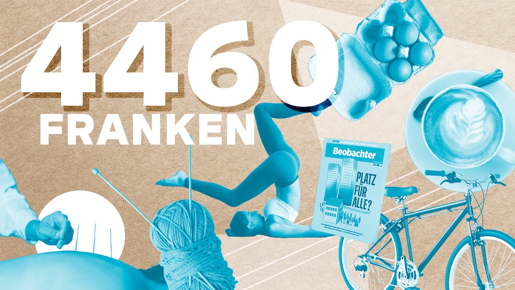 «Endlich liegen 200 Franken pro Monat fürs Alter drin» Collage mit 4460 Franken - Für die Beobachter-Serie legen Leute ihr Einkommen offen. Mara Blattner (33) wohnt günstig und hat einen Nebenjob. Dennoch wirds knapp