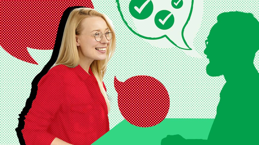 Das erwartet Sie im Job-Interview Eine Bewerberin unterhält sich mit dem Personalchef während des Bewerbungsgesprächs für eine Stelle. Wie bereitet man sich optimal auf das Vorstellungsgespräch vor und wie hinterlässt man einen guten Eindruck? So meistern Sie die Situation gekonnt.