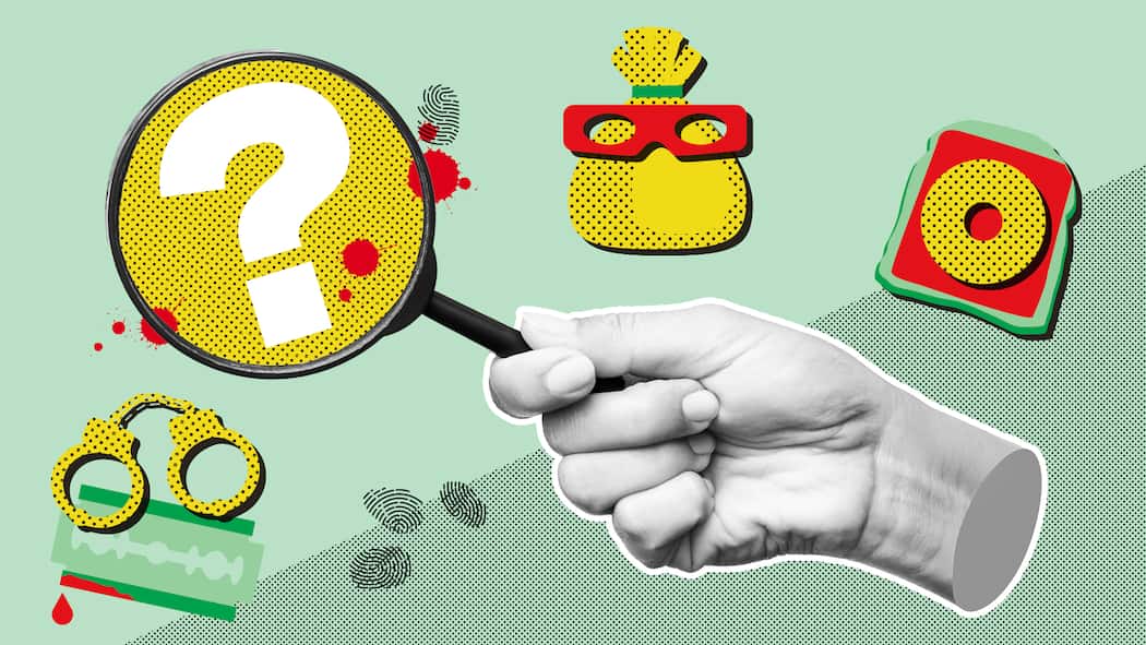 Wie gut sind Ihre Detektiv-Skills? Collage mit Lupe – Ob Lisbeth Salander oder Adrian Monk: Gewiefte Ermittler faszinieren uns. Wollen Sie selbst mal Detektiv spielen? Lösen Sie acht Fälle in unserem Quiz