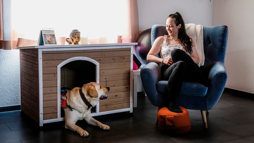 Klinikverbot für Assistenzhund Dylan Claudia Sennhauser und ihr medizinischer Assistenzhund Dylan