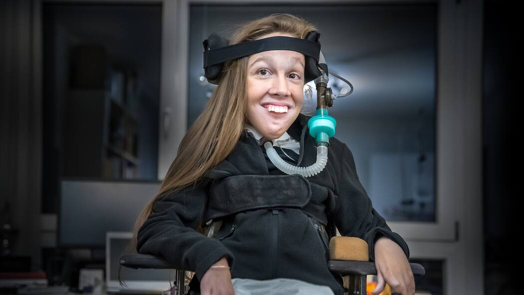 Leben dank Crowdfunding Bettina Rimensberger leidet an spinaler Muskelatrophie