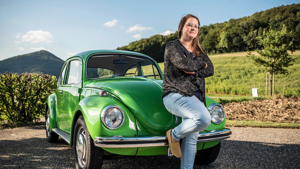 Wie konnte dieses Auto die MFK-Prüfung bestehen? Raffaela Nobs und ihr VW Käfer (Jahrgang 1970)