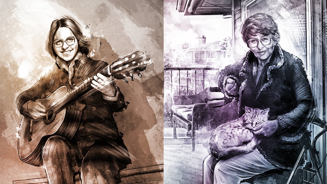 Das tragische Ende einer 45-jährigen Freundschaft Illustration zweier bester Freundinnen