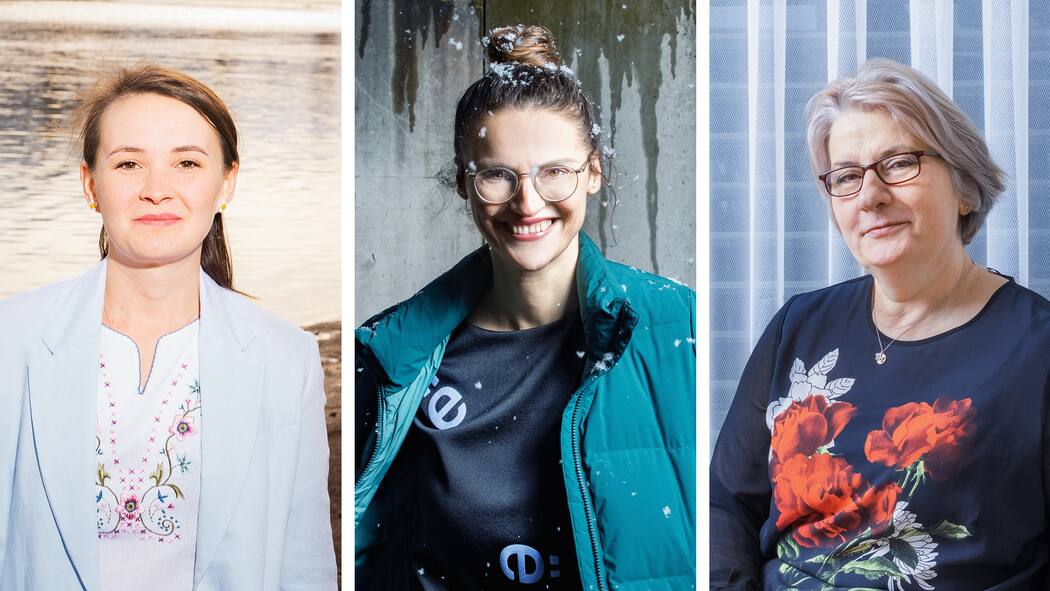 Die Kosovo-Schweizerinnen Qëndresa Hoxha-Sadriu, Ganimete Hasanaj und Besa Tatari