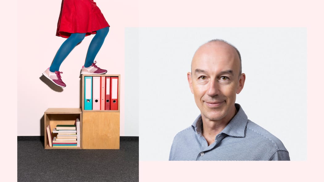 «Das System muss sich den Kindern anpassen, nicht umgekehrt» Collage mit Porträt von Carlo Wolfisberg - Die Volksschule ist am Limit: Schwierige Kinder sollen in Spezialklassen, finden viele. Historiker Carlo Wolfisberg kritisiert die Rückkehr zu alten Mustern: Das Aussortieren habe fatale Folgen für unsere Gesellschaft.