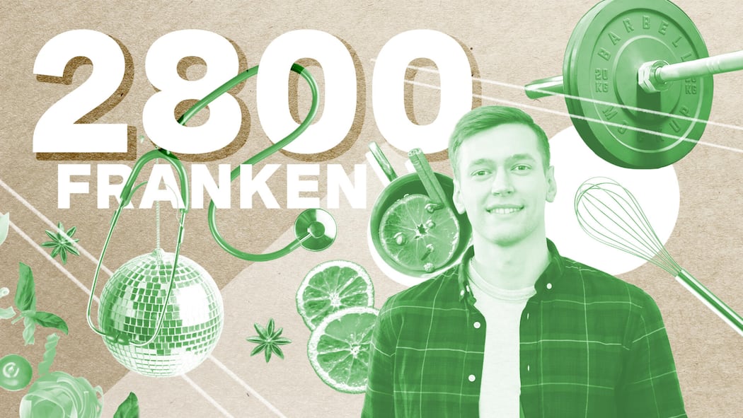 «In den Semesterferien konnte ich pro Monat 2000 Franken auf die Seite legen» Illustration Collage Abrechnung, Folge 52: Weihnachtsmarkt MA