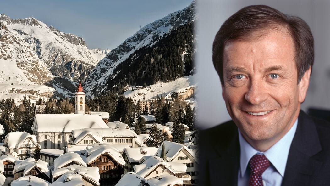 Meister leerer Versprechen Blick auf Gstaad und Franz A. Zölch