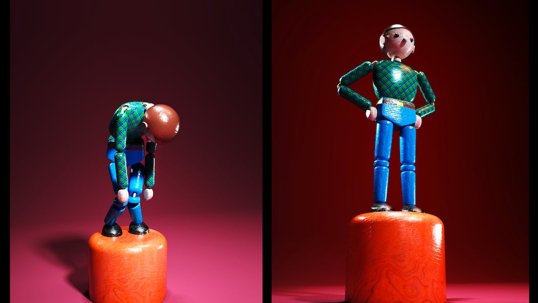 Was es braucht, um Rückschläge zu überwinden Stehaufmännchen