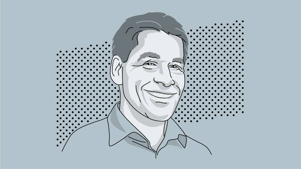 Kontrolle mit Maulkorb Illustration vom Porträt von Michel Huissoud