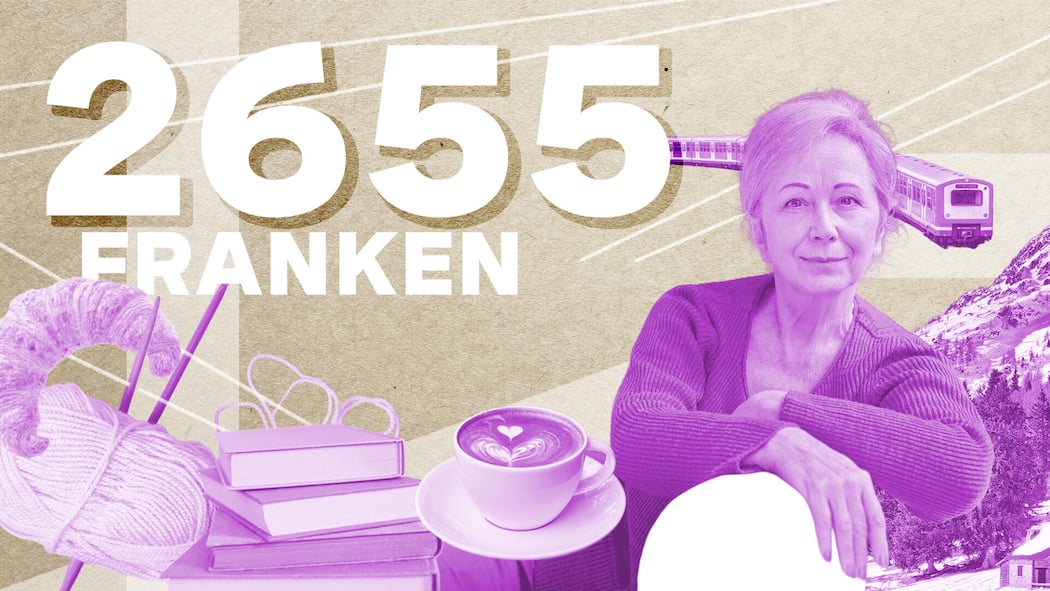 «Ich hätte gerne einen Batzen auf der Seite» Illustration Collage Abrechnung, Folge 50: Rentnerin