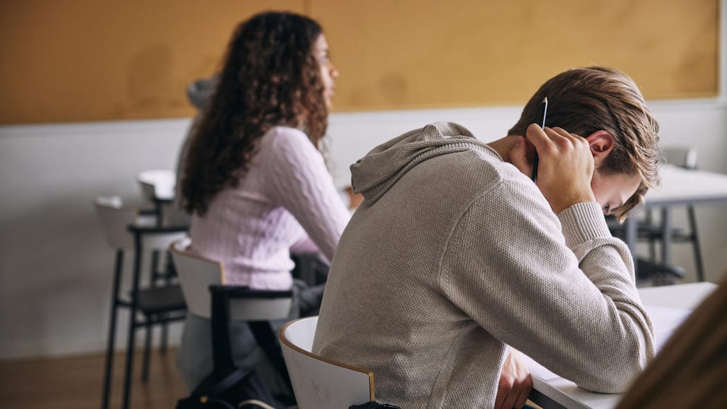 Jugendliche und Berufswahl – das Bauchgefühl täuscht häufig Berufsschüler am Pult -