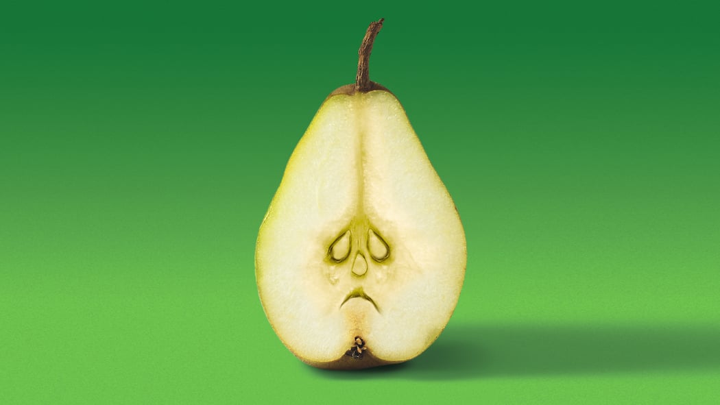 So landen weniger Lebensmittel im Abfall Traurige Birne