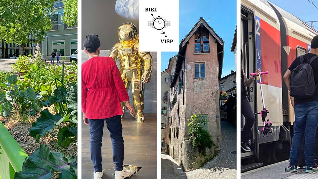 Zwei Industriestädte und eine Frage der Zeit Schnappschüsse der Reise von Biel nach Visp