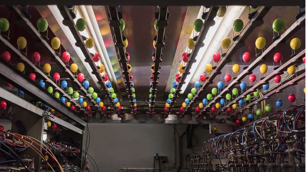 Der Ostereier-Wahnsinn Farbige Ostereier