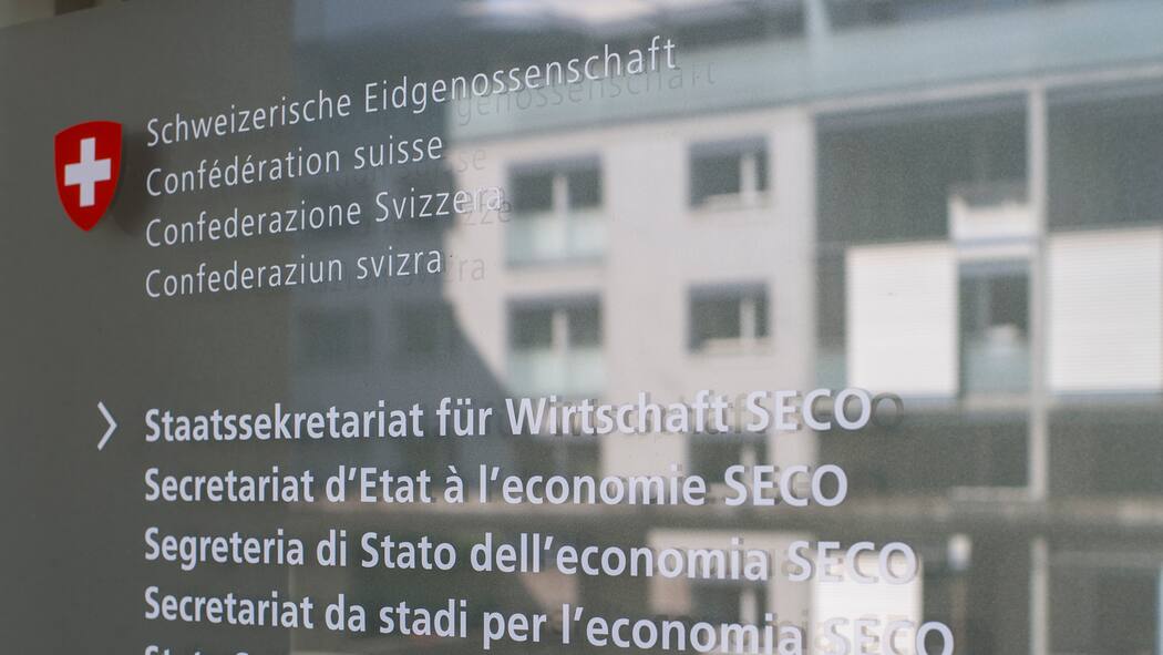 Bund gibt auf gegen Porno-Mahner Obligo Das Logo des Staatssekretariats fuer Wirtschaft SECO, aufgenommen am Mittwoch, 16. April 2014, am Holzikofenweg 36, in Bern. (KEYSTONE/Gian Ehrenzeller)