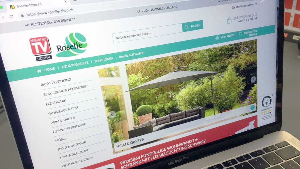 Geld kassiert, Ware nicht geliefert Roselle AG