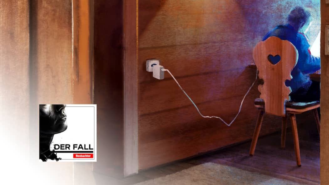 Der falsche Federer Kryptobetrug: Das Opfer am Computer