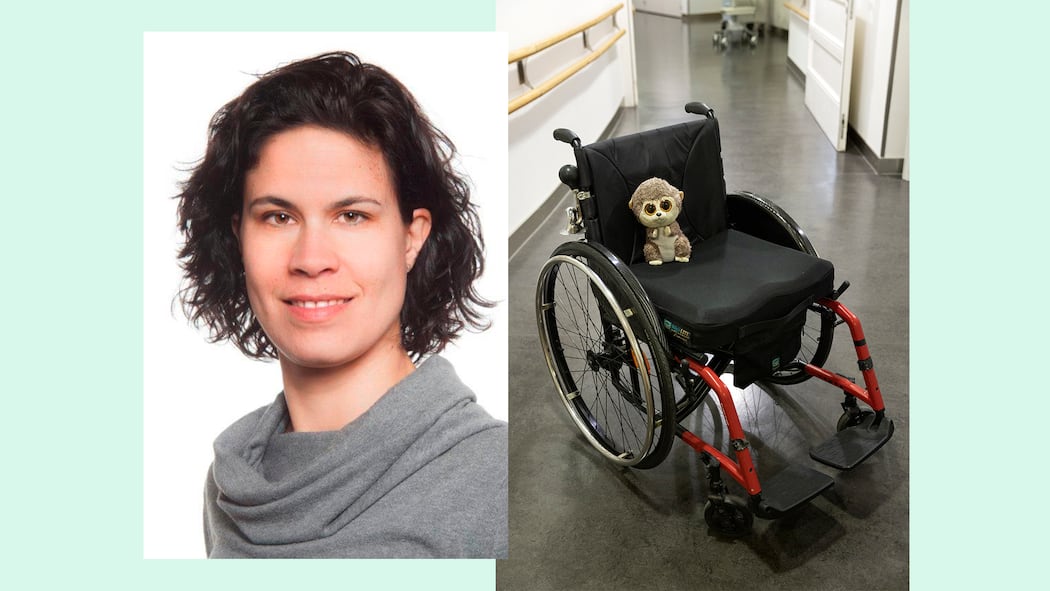 «Manche Patienten mit Behinderung wurden einfach geduzt» Collage mit Portrait von Maria Fahrni, Behindertenbeauftragte Unispital Basel; Diskriminierung «Manche Patienten mit Behinderung wurden einfach geduzt» Maria Fahrni ist Behindertenbeauftragte im Unispital Basel. Sie sorgt dafür, dass Betroffene einen möglichst barrierefreien Aufenthalt haben.  Redaktorin Birthe Homann