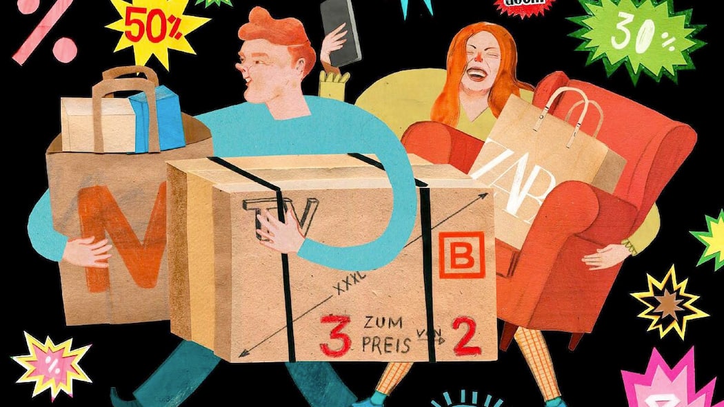 Nun schnäppchen sie wieder Schnäppchen am Black Friday