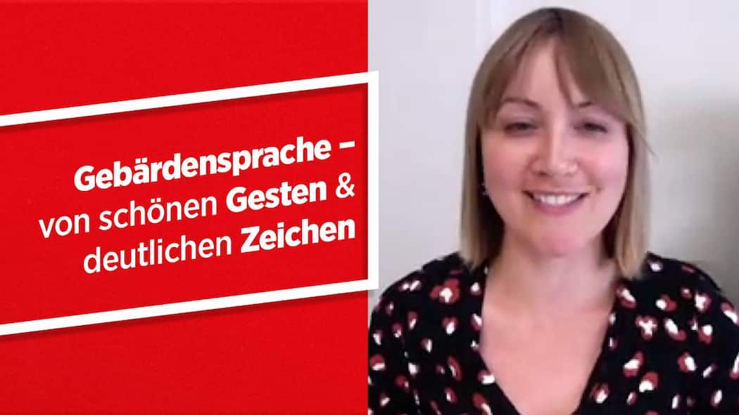 Von schönen Gesten und klaren Zeichen Anika Heinrich, Mediensprecherin des Schweizerischen Hörbehindertenverband Sonos