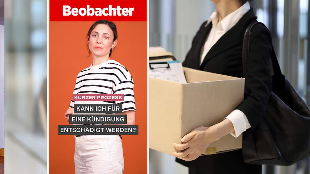 Kann ich für eine Kündigung entschädigt werden? Beobachter-Video Kurzer Prozess: Kann ich für eine Kündigung entschädigt werden?