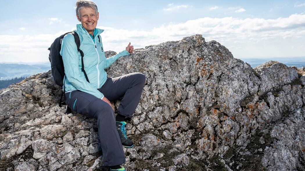 «Nichts hält so gesund wie regelmässiges Wandern» Brigitta Heller, 66, aus Bargen BE, pensionierte Lehrerin und Wellnesstrainerin, ehrenamtliche Wanderleiterin, seit 45 Jahren Mitglied beim Schweizer Alpen-Club (SAC)