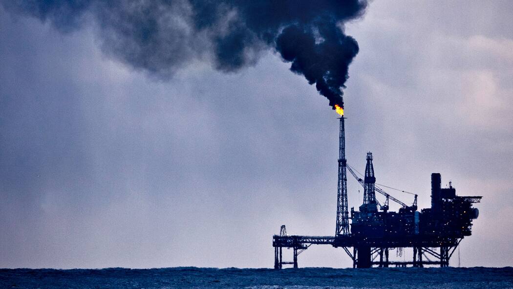 Kassen heizen das Klima auf Bohrinsel