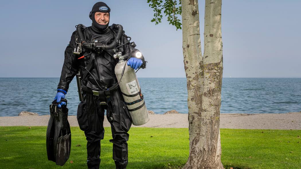 «Unsere Arbeit ist sehr oft tragisch» Christian Baumann, Leiter der Polizeitaucher der Kantonspolizei St. Gallen