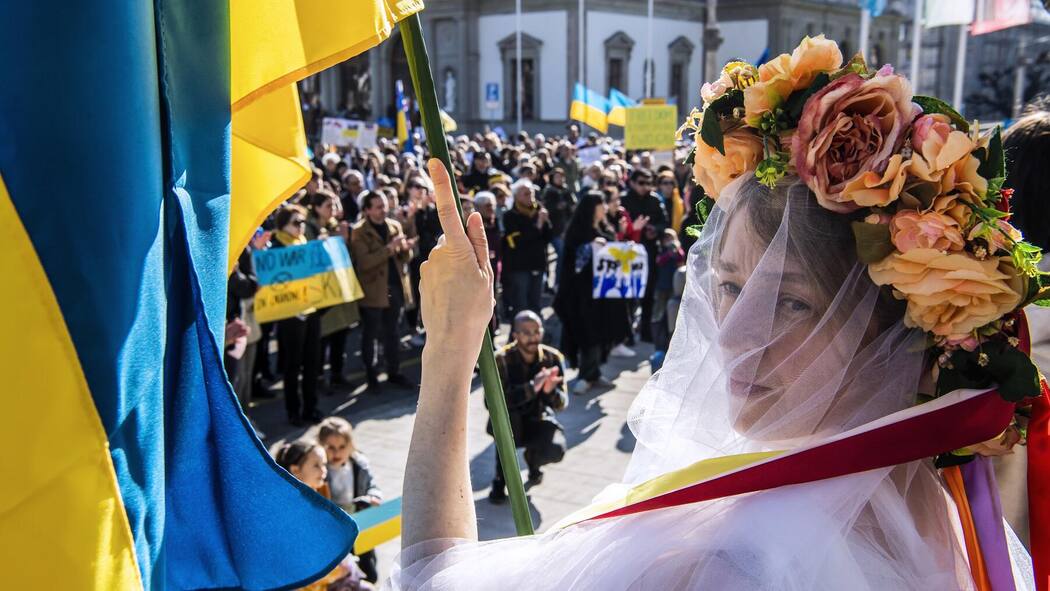 «Die Stimmung kann kippen»  Demonstration in Genf im März 2022 für Frieden in der Ukraine