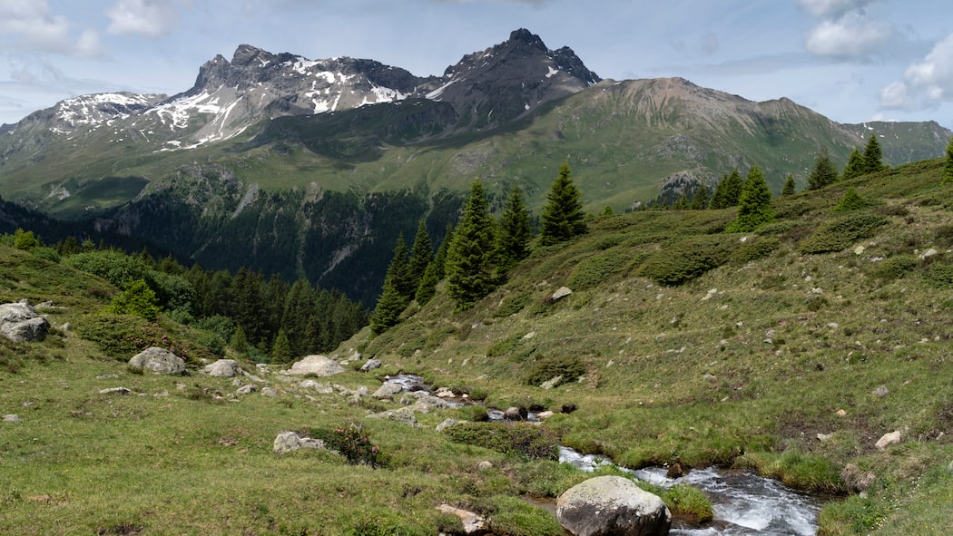 Die Landschaft wird verschlimmbessert Blick auf die Alp Flix in Graubünden.