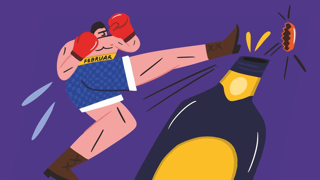 Wer hats getrunken? Illustration «Dry January»