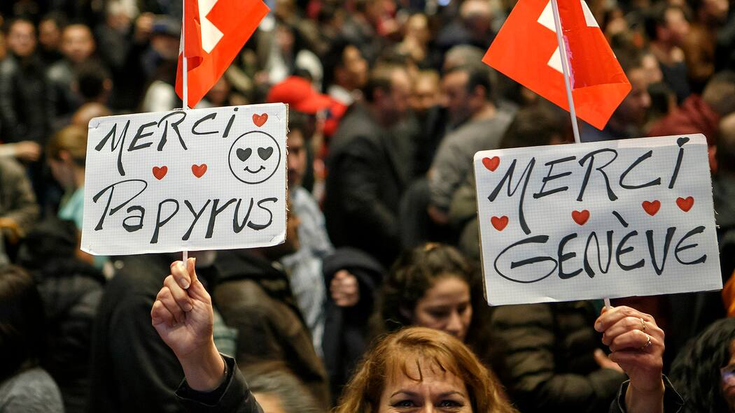 Genf legalisiert Sans-Papiers – Zürich nicht «Danke, Genf»: Mit der Aktion Papyrus wurden Hunderte Aufenthaltsbewilligungen erteilt.