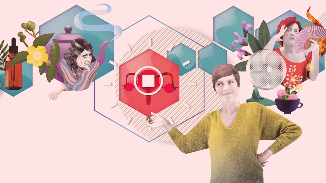 Es geht auch ohne Hormone Wechseljahre Illustration