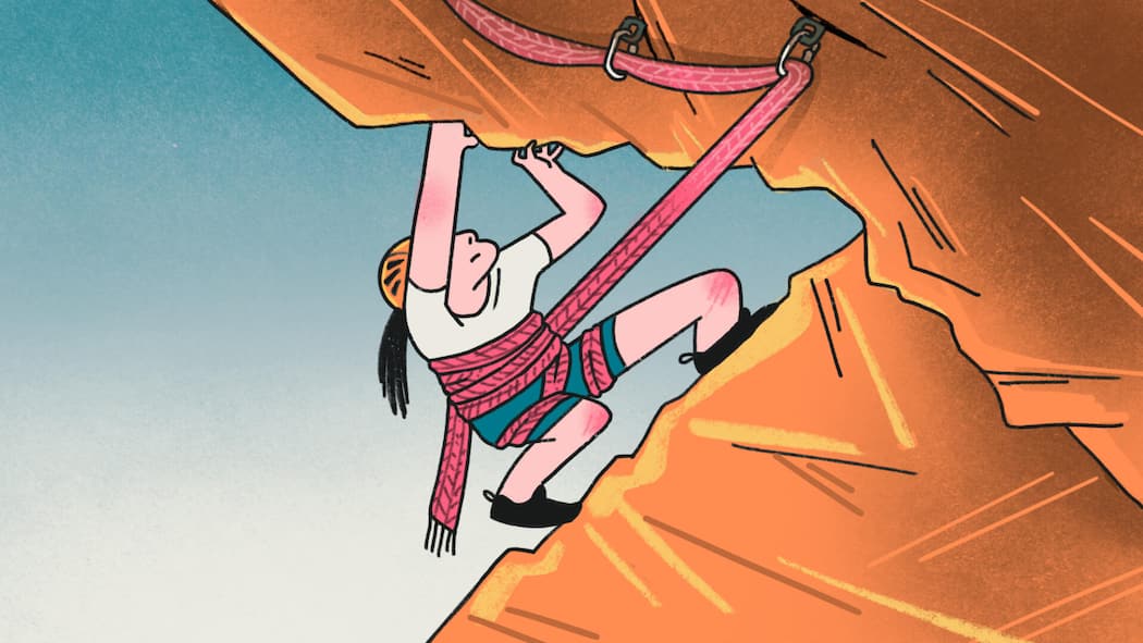 So ein Schal ist genial Illustration zum Schlusspunkt Ausgabe 21/25