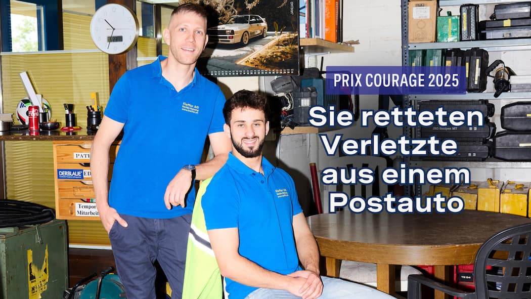 Im richtigen Moment da: Kevin Kieffer und Redon Cacaj Prix Courage 2025: Kevin Kieffer & Redon Cacaj