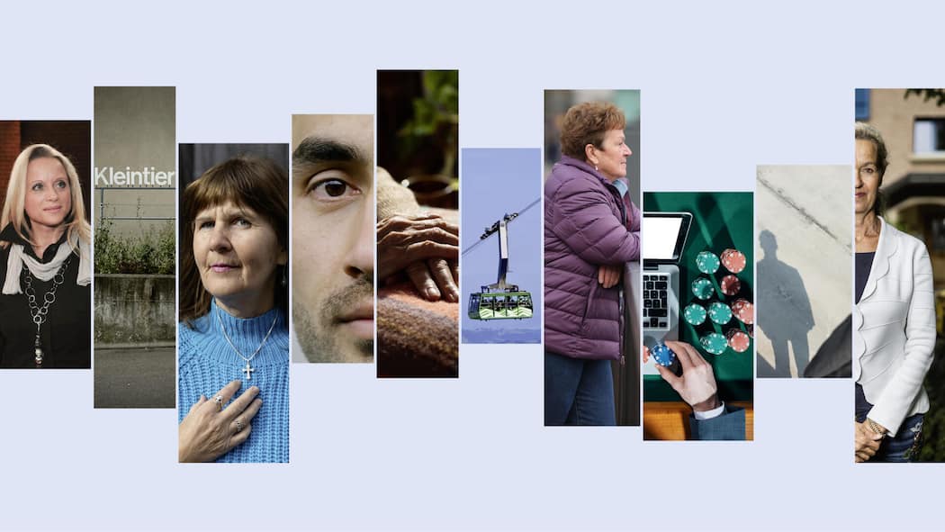 Wie der Beobachter die Welt ein bisschen besser machte Beobachter bewegt 2025 - Rückblick 2024 - Collage mit folgenden Bildern, vlnr:
***
Nicole Dill - EGMR - Mangelhafter Opferschutz- imago57628613 - imago stock&people
***
Kleintierklinik Zürich - Misstände Tierspital Universität Zürich- Tiersp…