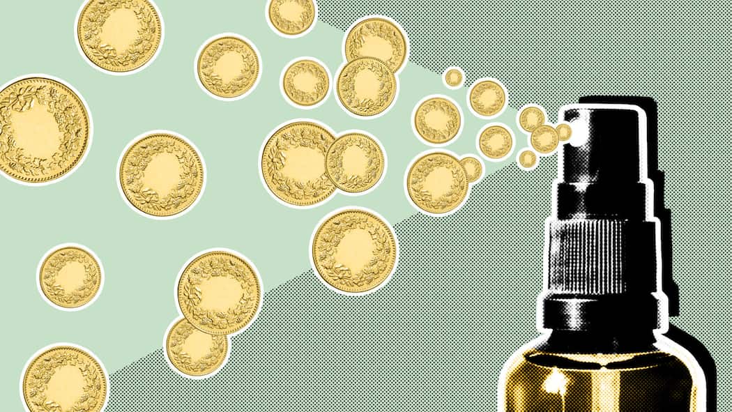 Lohnen sich teure Öl- und Essigsprays? Illustration zum Thema Olivenöl-Sprays und Essig-Sprays sind viel teurer, als Öl und Essig in den normalen Flaschen.