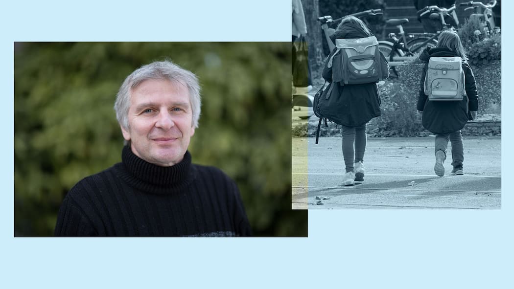 «Schulwege sind ein Standortfaktor für eine Gemeinde» Beobachter 16/2026 Collage Sicherer Schulweg, erstellt am Dienstag, 23. Juni 2026. Bild rechts: Imago imago140149080 - Duesseldorf 25.10.2021 Selbstst‰ndigkeit Kinder Kind Sch¸lerin Sch¸ler Schulranzen Tornister Rucksack Schule Schulweg Sch¸ler …