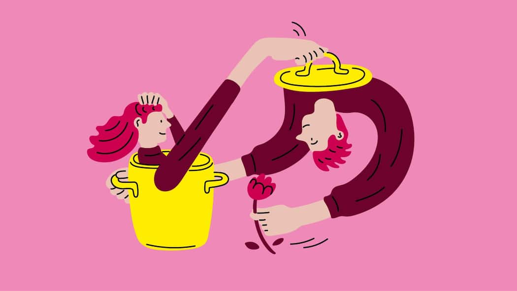 So finden alle ihre bessere Hälfte Illustration Schlusspunkt 26/25 zum Thema Partnersuche, bessere Hälfte finden