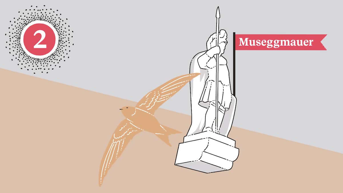 Die Museggmauer ist eine Sehenswürdigkeit der Stadt Luzern