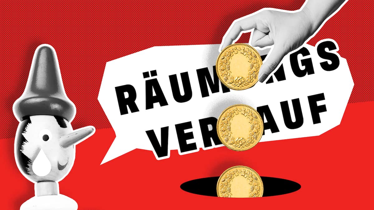 Zürcher Fake-Shop ködert Kunden mit Räumungsverkauf