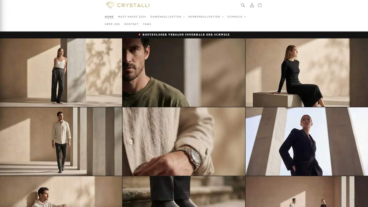 Crystalli Schwiiz: Dubioser Shop – aktuelle Warnungen 2026