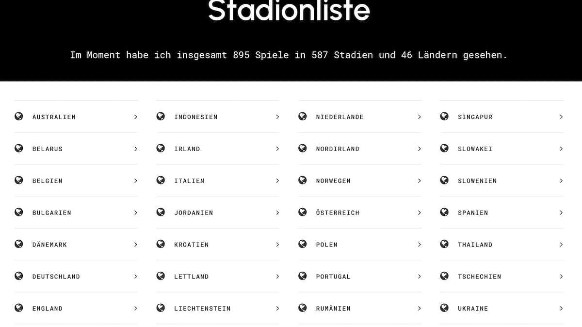 Screenshot der Website von Andrin Brändle