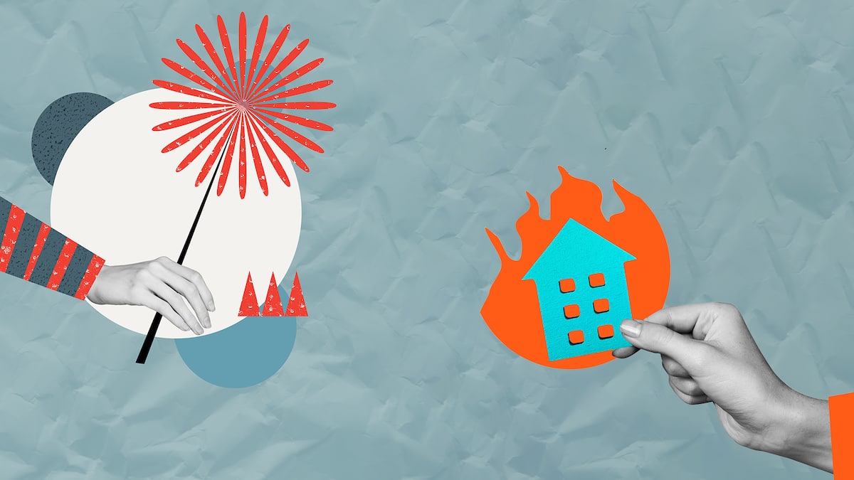 Feuersbrunst durch Feuerwerk – wer haftet?