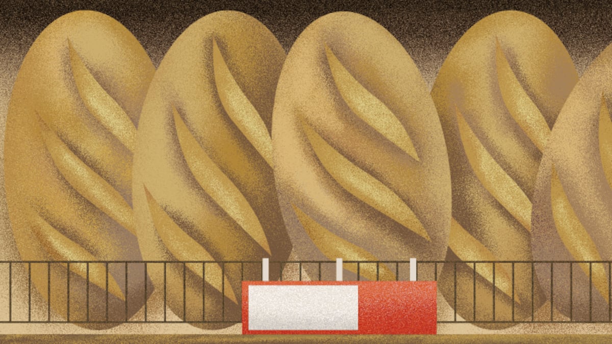 Illustration Brot im Laden. Düfte, Musik und Beleuchtung werden eingesetzt, um zum Kauf zu verleiten.