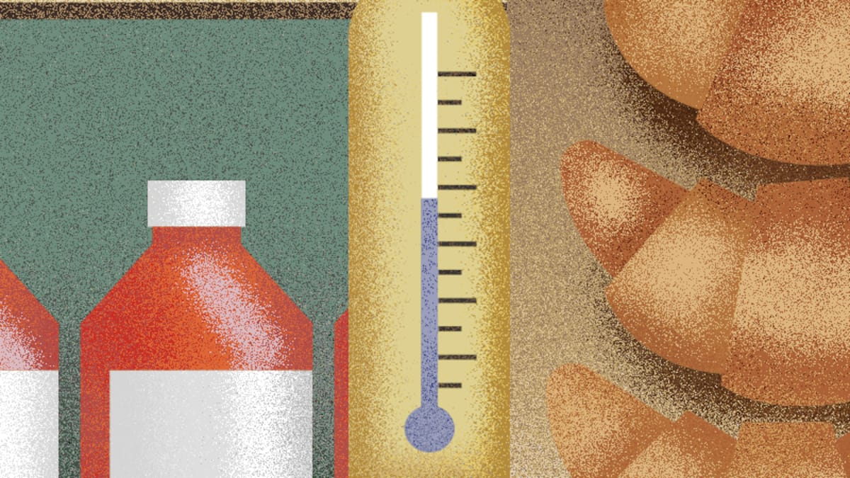 Illustration Thermometer im Laden. Die Temperatur wird meist auf rund 19 Grad eingestellt. Ist es kälter, empfinden es die meisten als unangenehm, ist es wärmer, werden sie träge.
