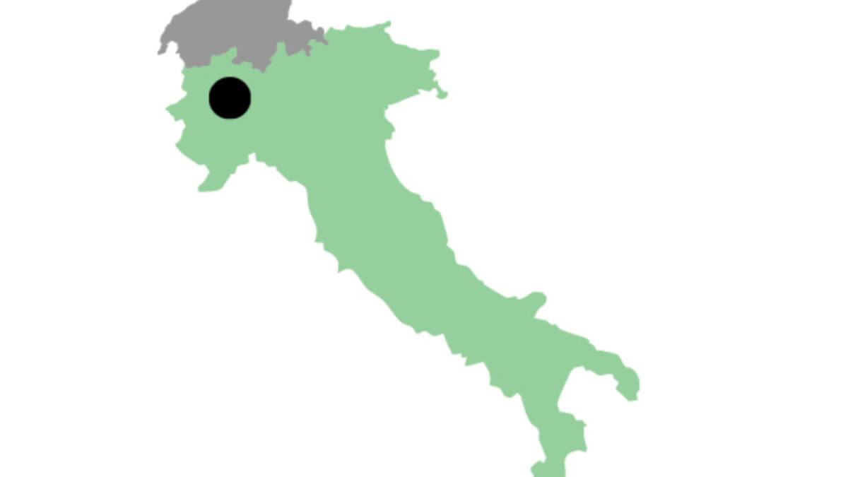 Karte Nationalpark Gran Paradiso, Italien